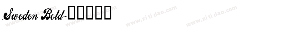 Sweden Bold字体转换